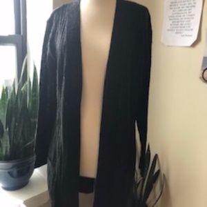 BLACK LIGHT WEIGHT CARDIGAN